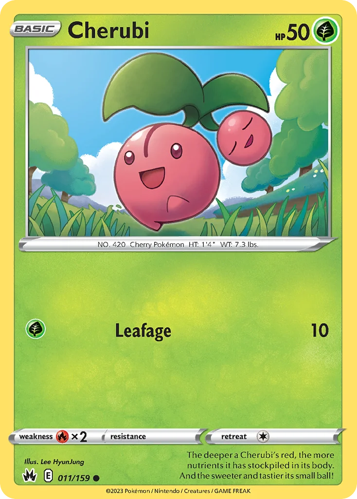 Cherubi Pokemon card