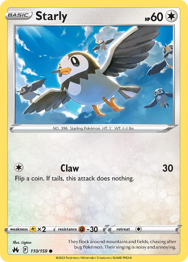 Starly Pokemon card