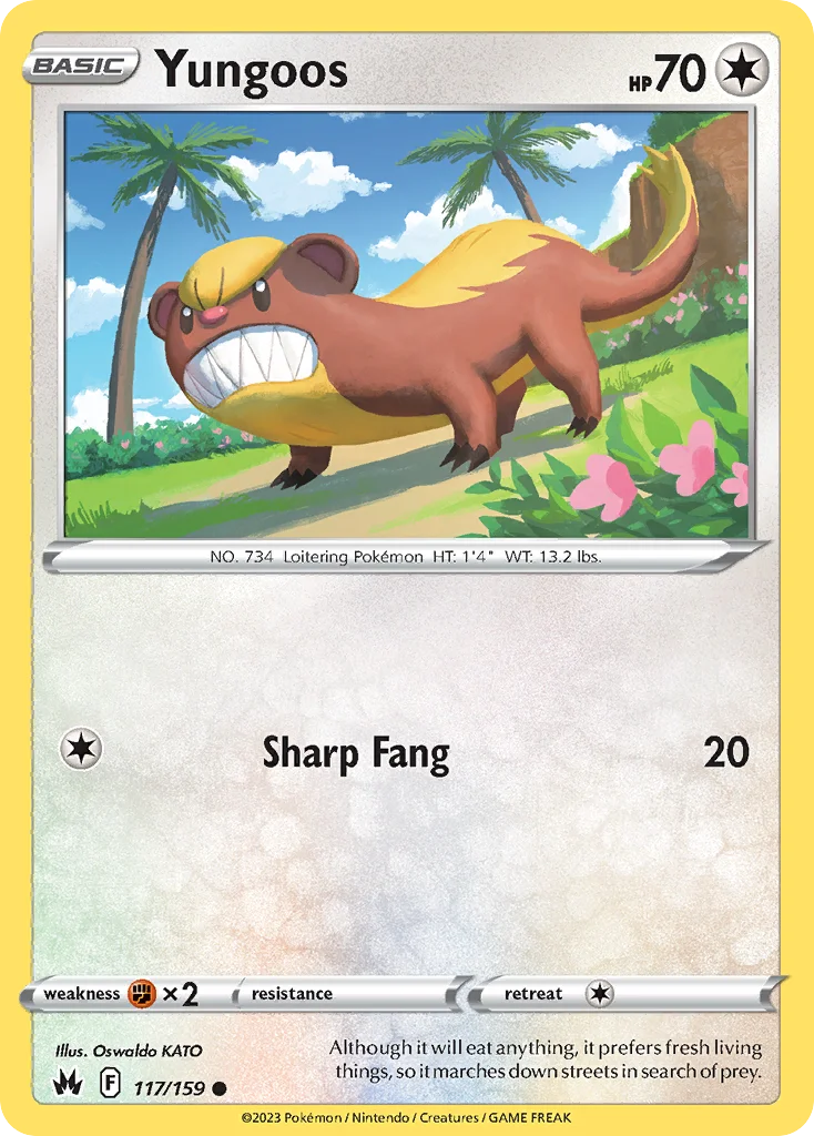Yungoos Pokemon card