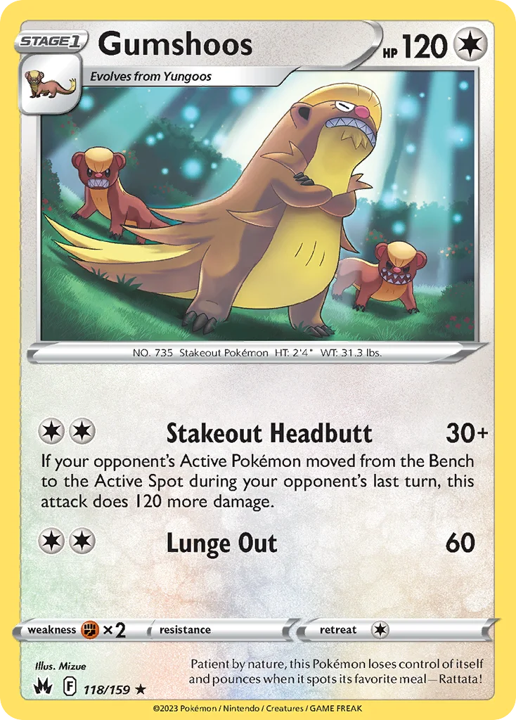 Gumshoos Pokemon card