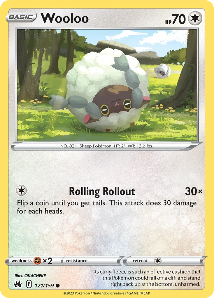 Wooloo Pokemon card