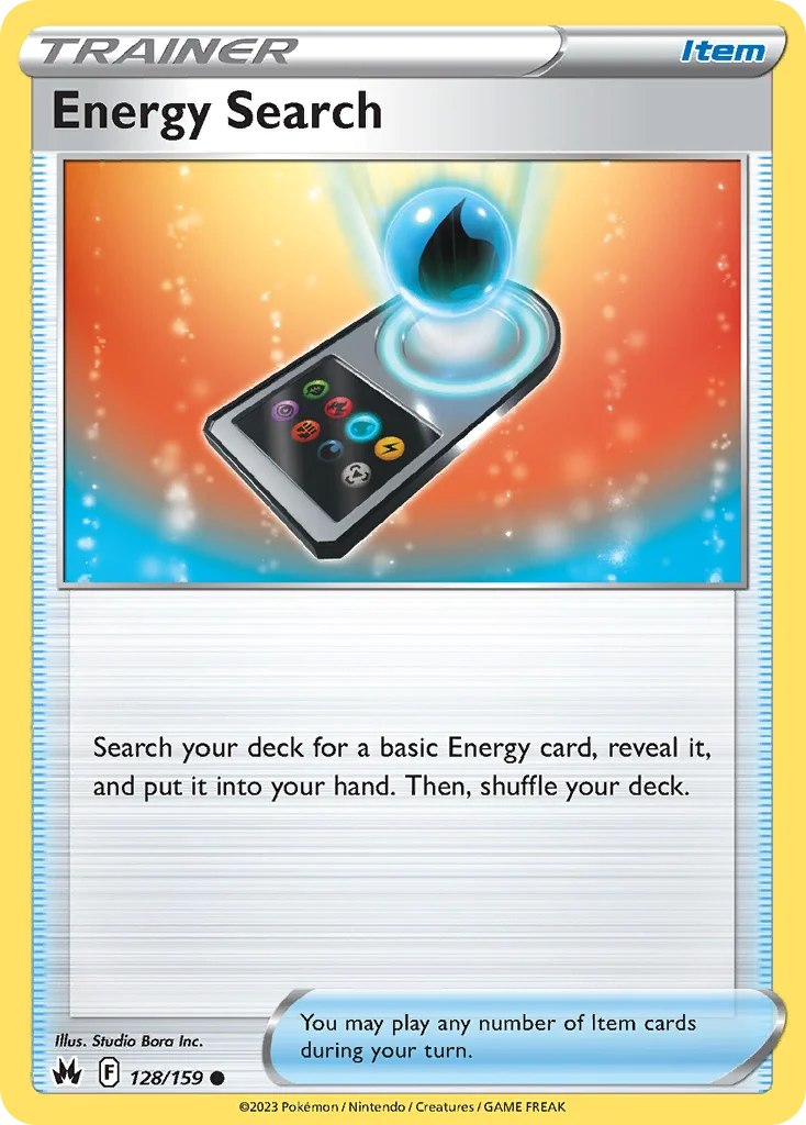 Energy Search Pokemon card