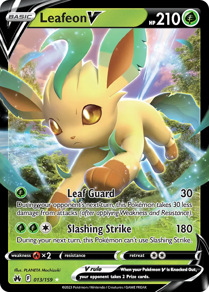 Leafeon V Pokemon card