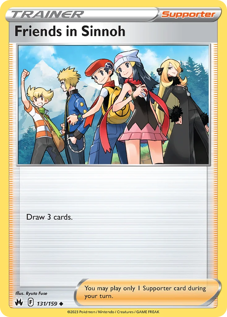 Friends in Sinnoh Pokemon card