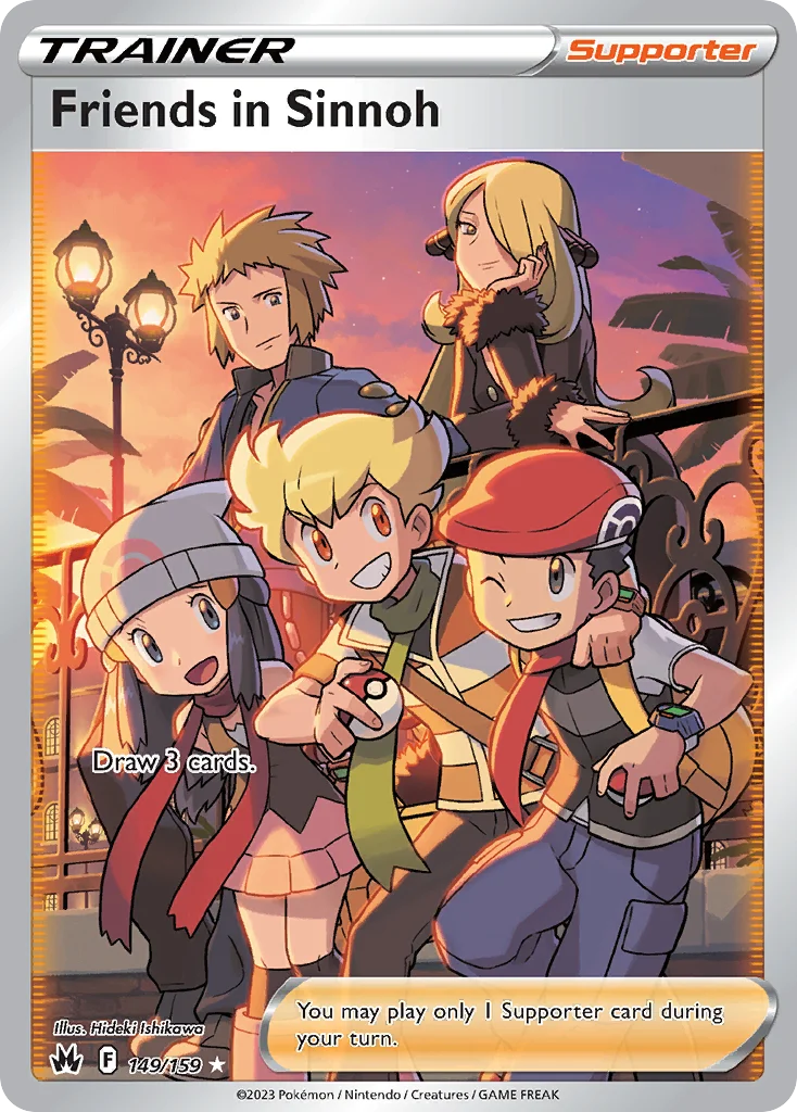 Friends in Sinnoh Pokemon card