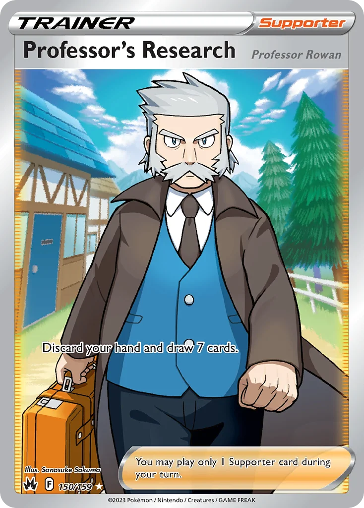 Professor's Research Pokemon card