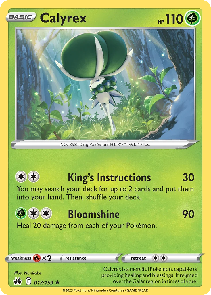 Calyrex Pokemon card