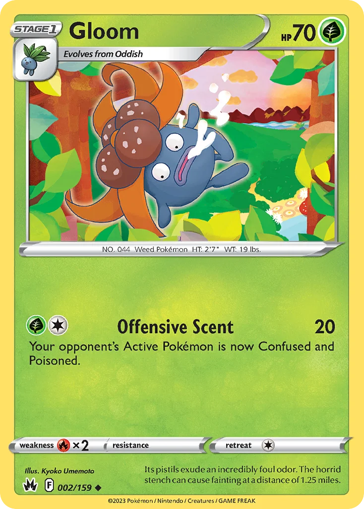 Gloom Pokemon card