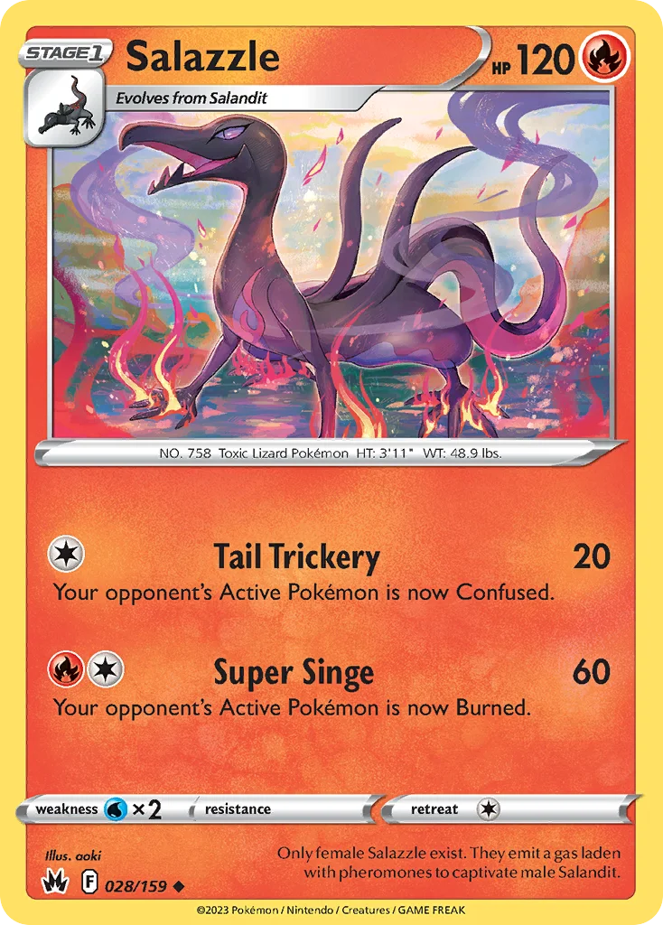 Salazzle Pokemon card