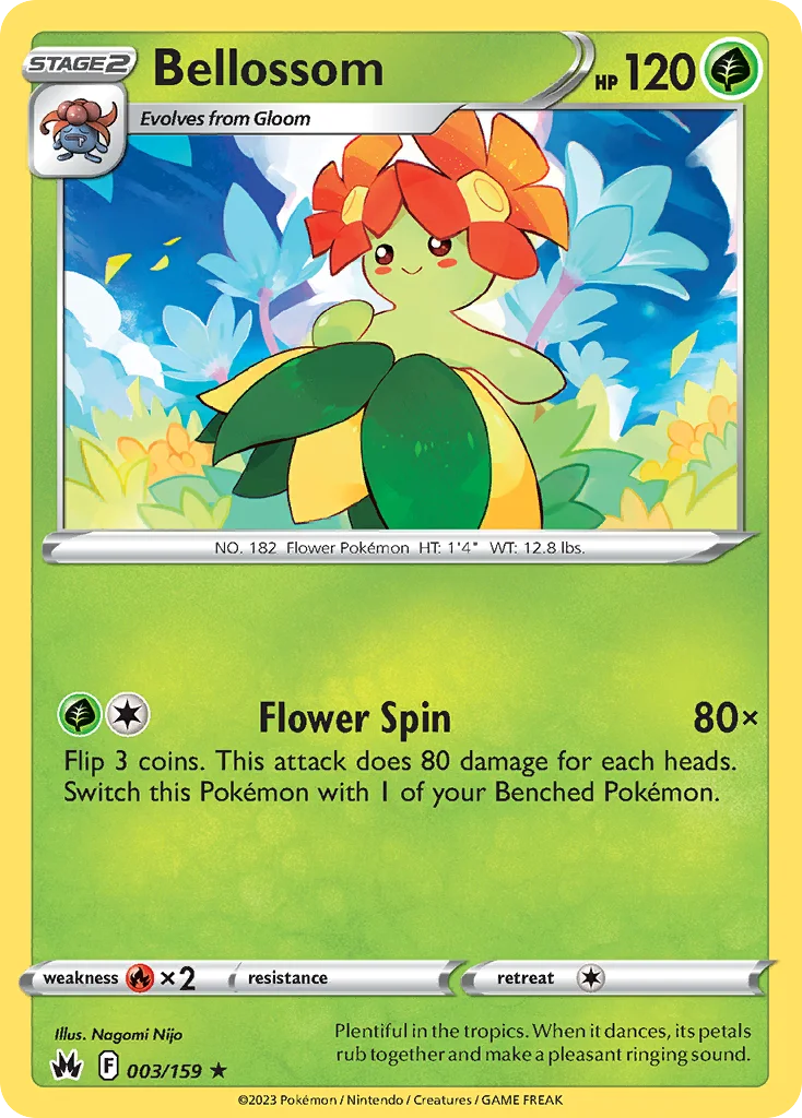 Bellossom Pokemon card