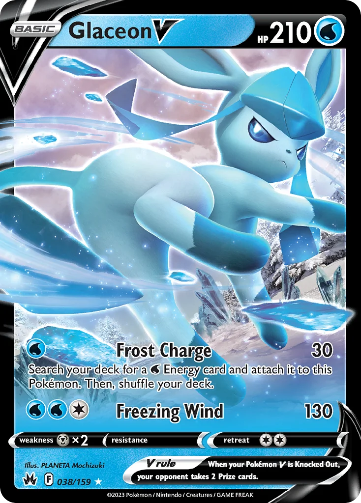 Glaceon V Pokemon card