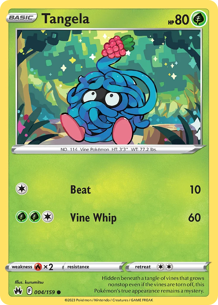 Tangela Pokemon card