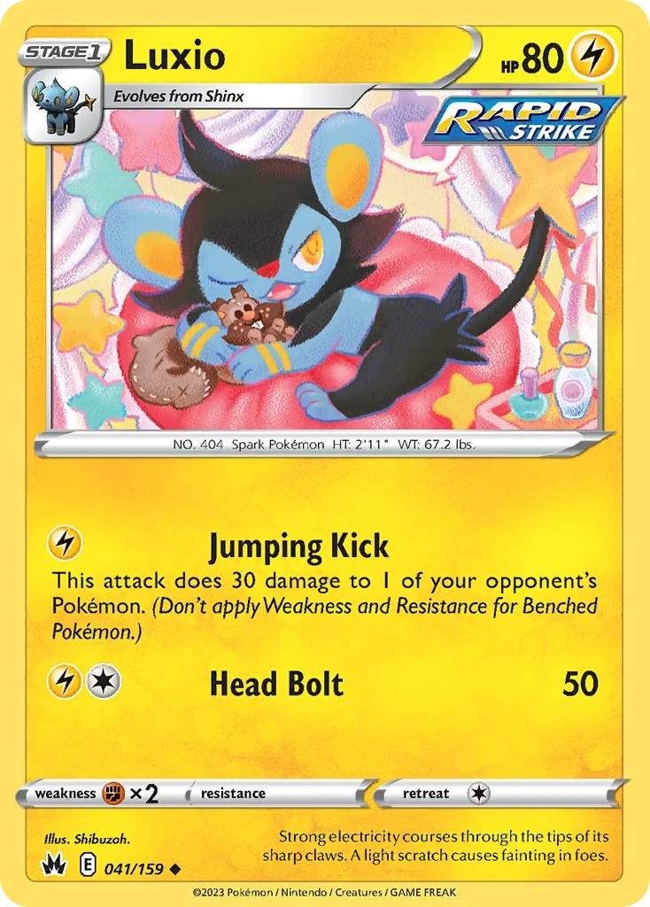 Luxio Pokemon card