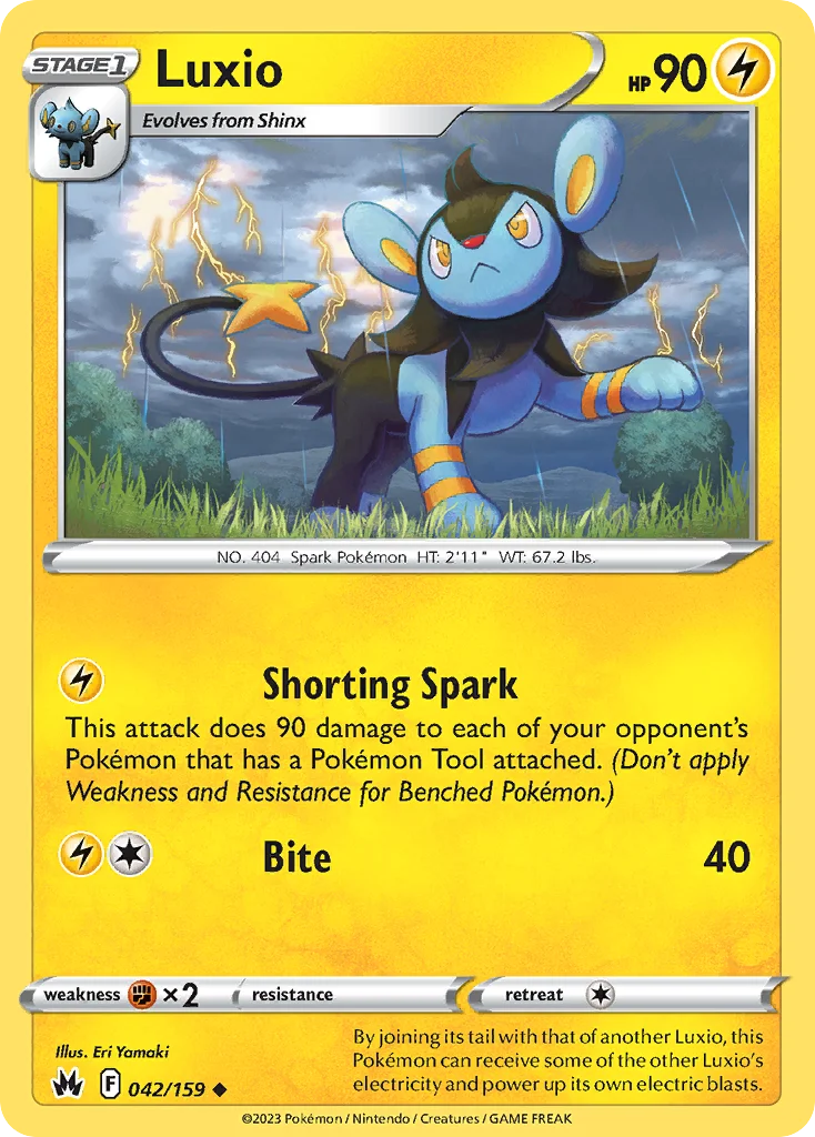 Luxio Pokemon card