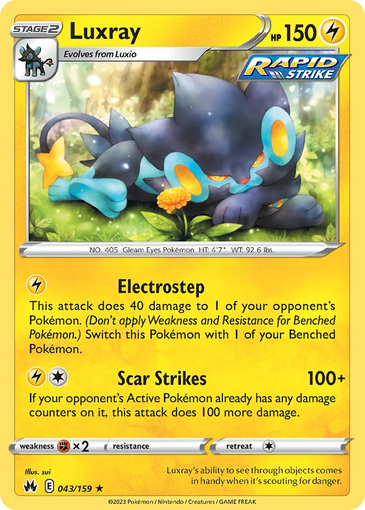 Luxray Pokemon card