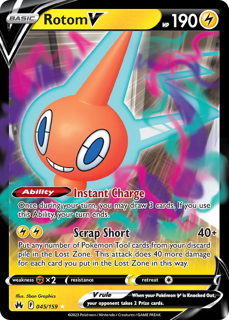 Rotom V Pokemon card