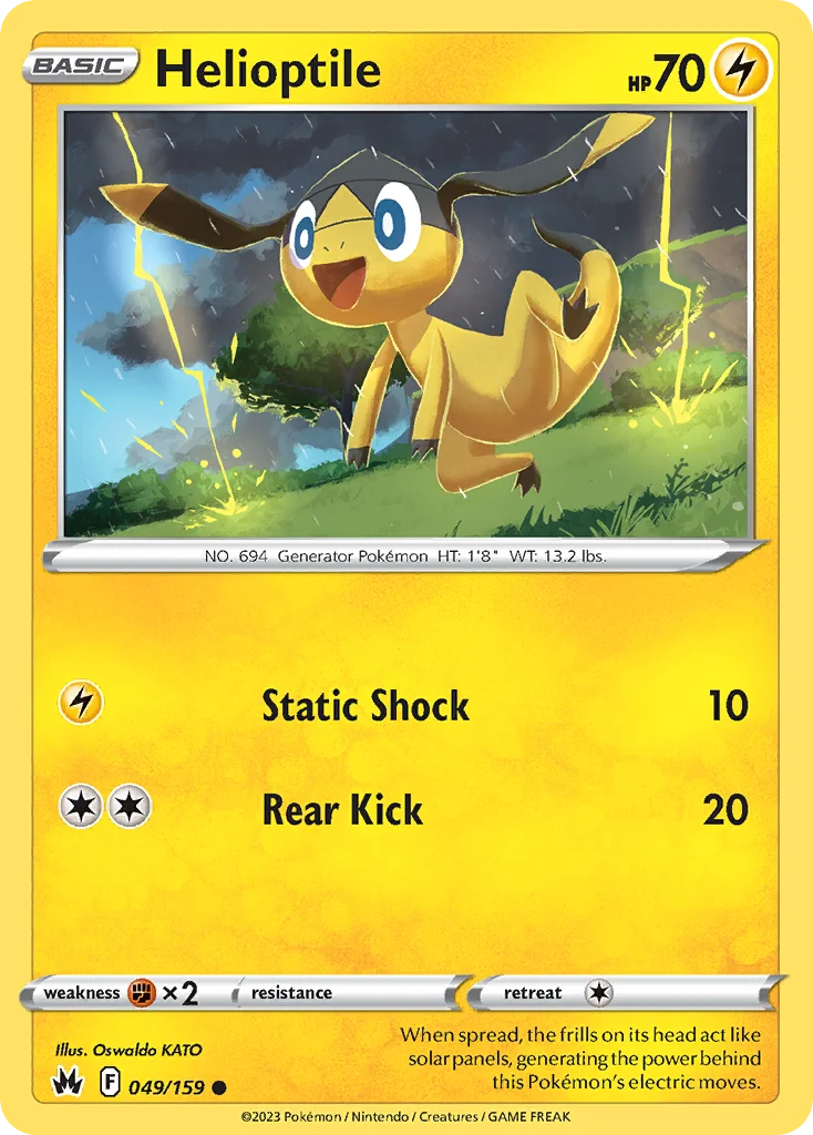 Helioptile Pokemon card