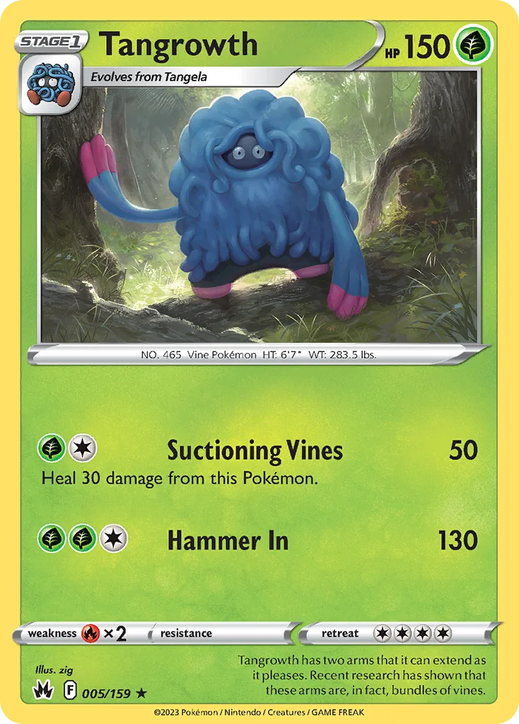 Tangrowth Pokemon card