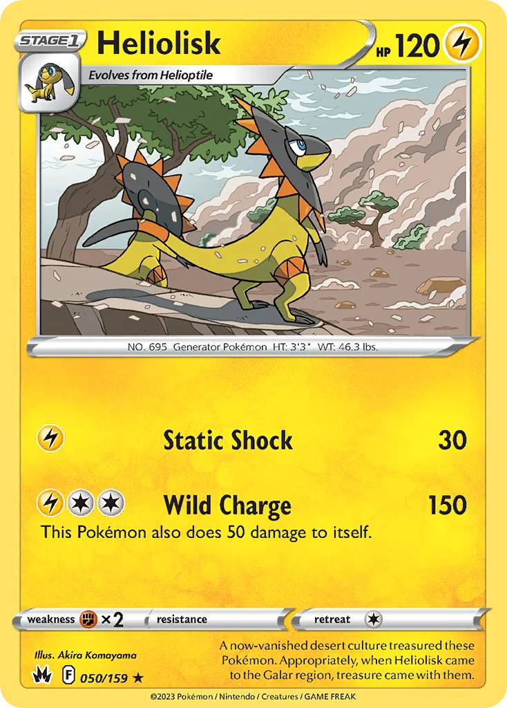 Heliolisk Pokemon card