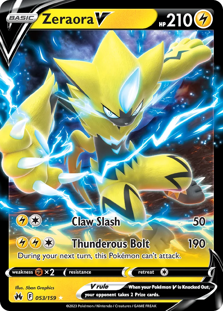 Zeraora V Pokemon card