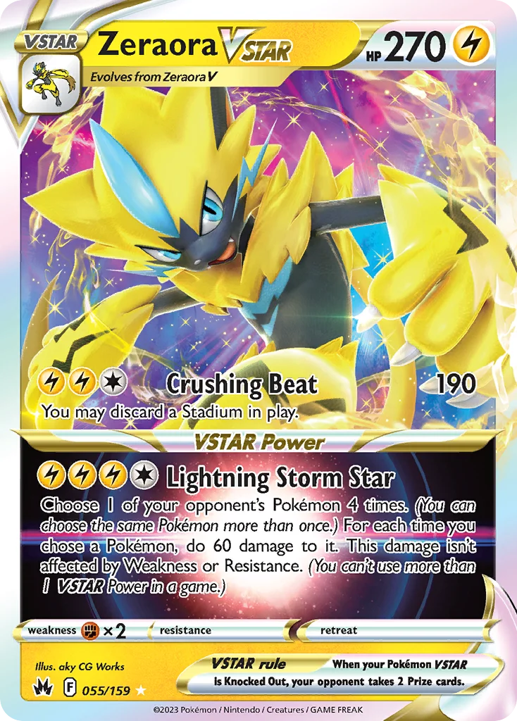 Zeraora VSTAR Pokemon card