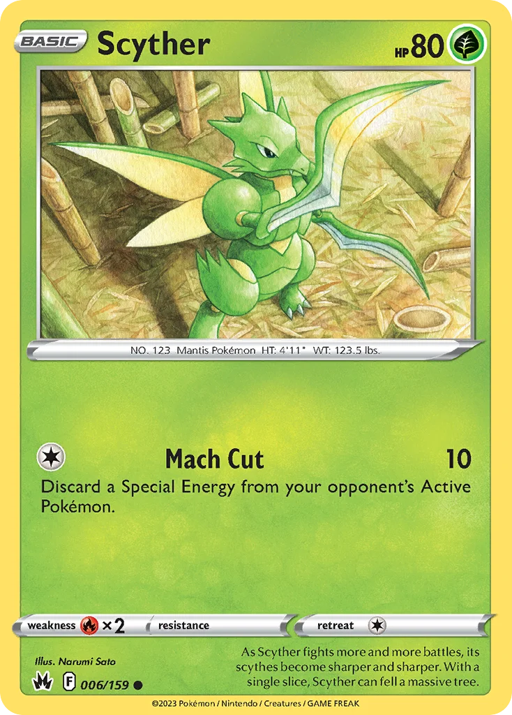 Scyther Pokemon card