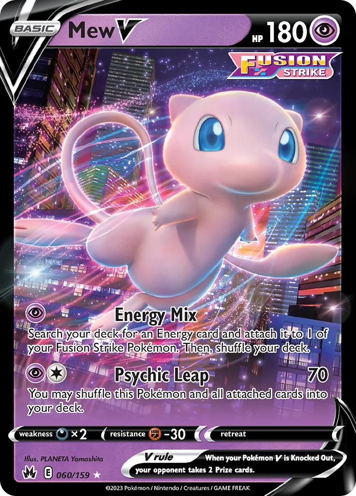 Mew V Pokemon card