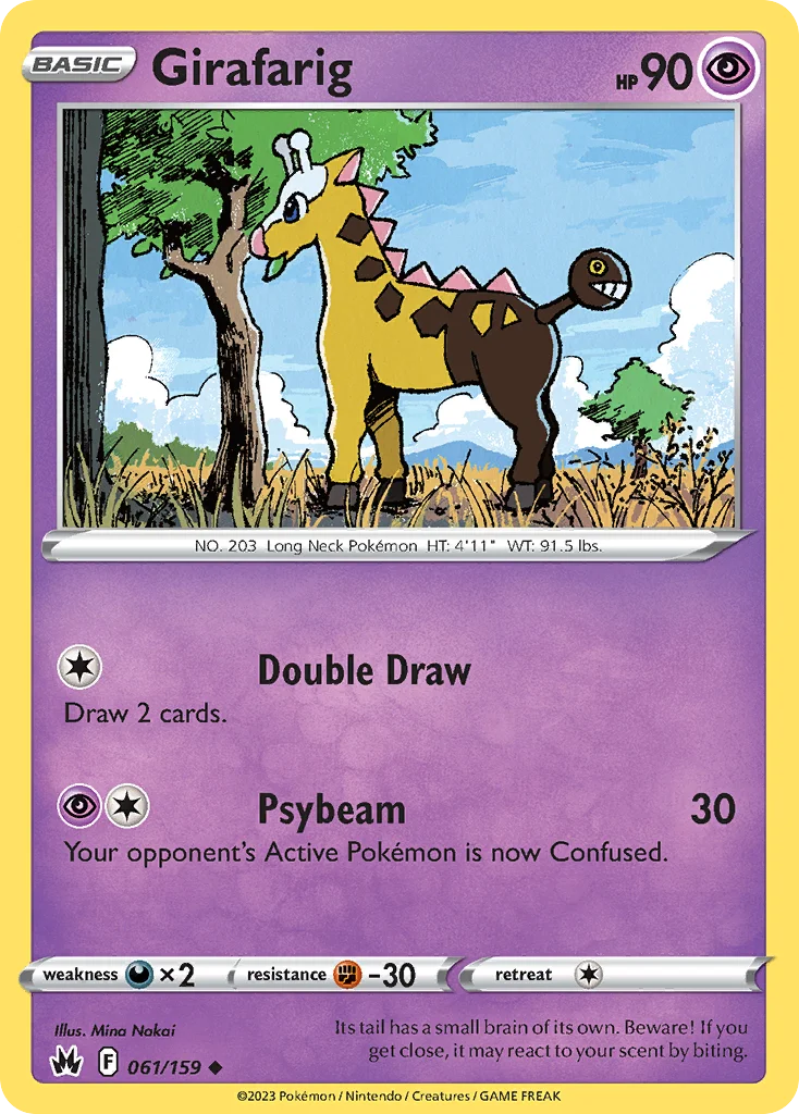 Girafarig Pokemon card