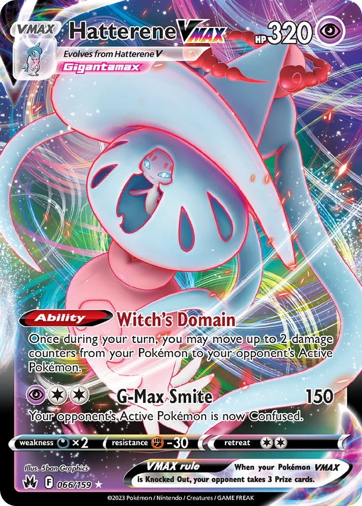Hatterene VMAX Pokemon card