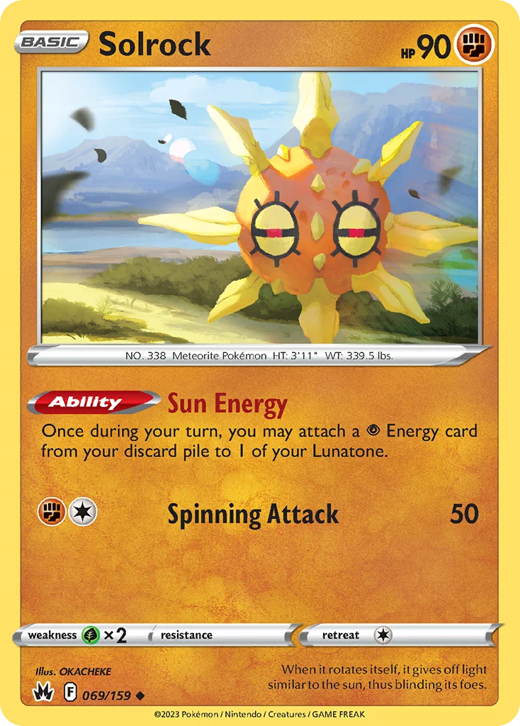 Solrock Pokemon card