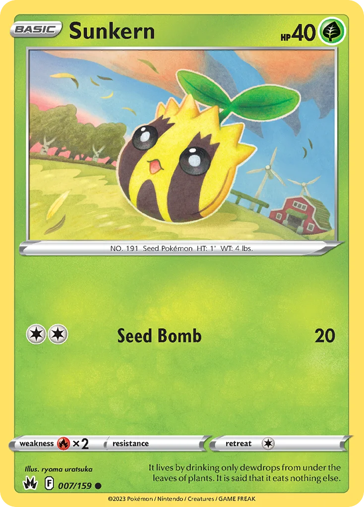 Sunkern Pokemon card