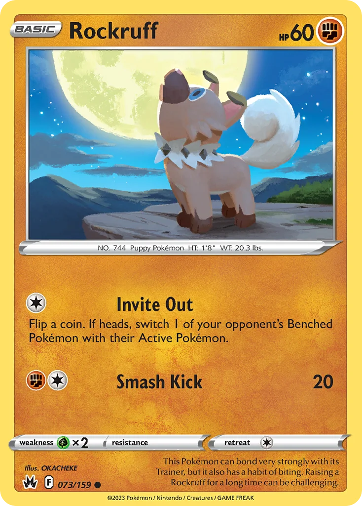 Rockruff Pokemon card