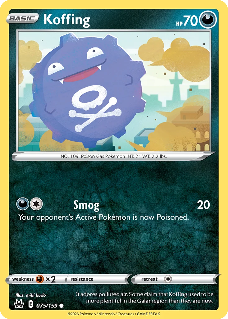 Koffing Pokemon card
