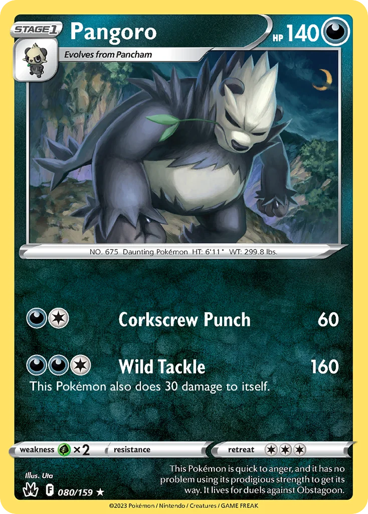 Pangoro Pokemon card