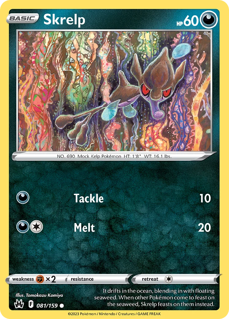 Skrelp Pokemon card