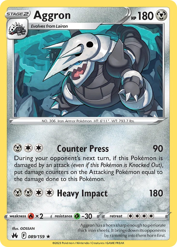 Aggron Pokemon card