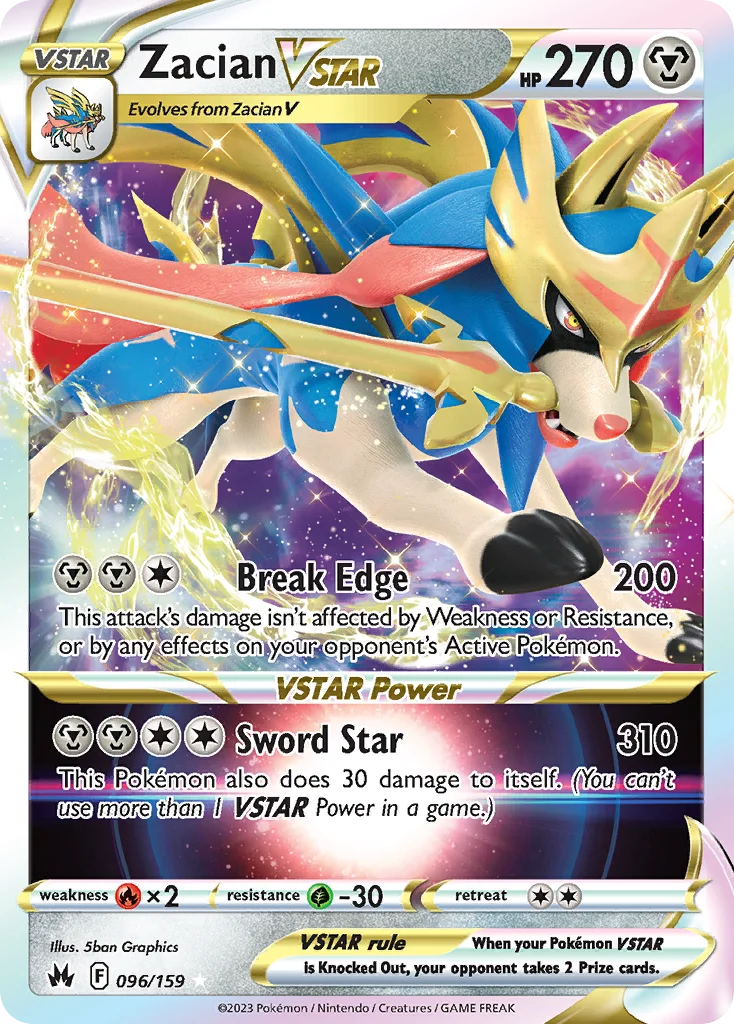 Zacian VSTAR Pokemon card