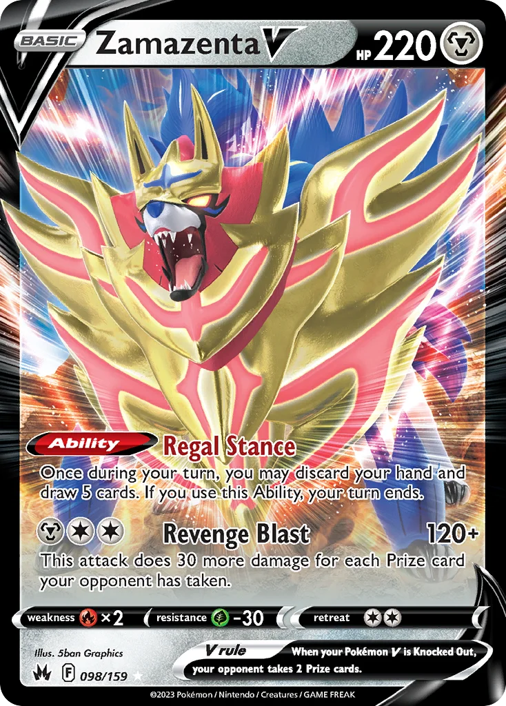 Zamazenta V Pokemon card