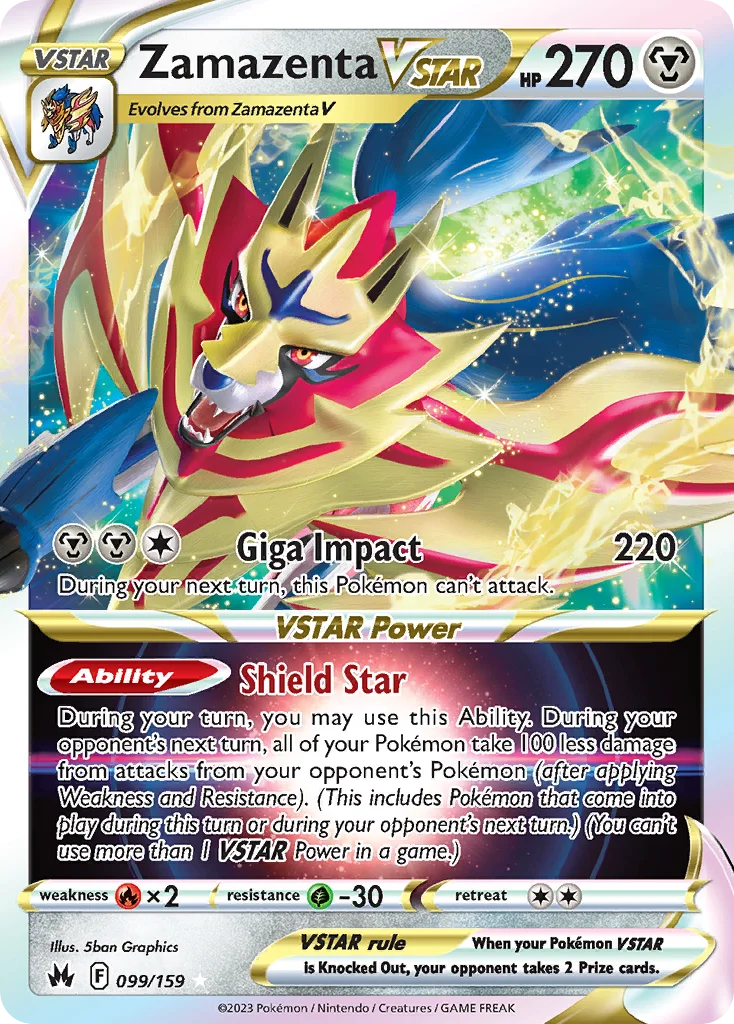 Zamazenta VSTAR Pokemon card
