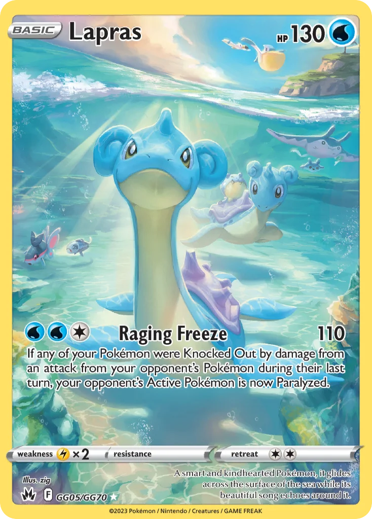 Lapras Pokemon card