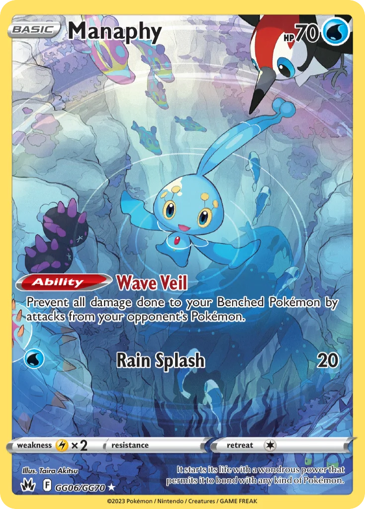Manaphy Pokemon card