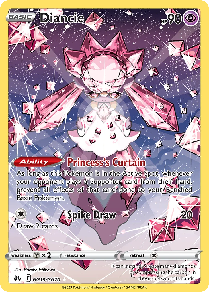 Diancie Pokemon card