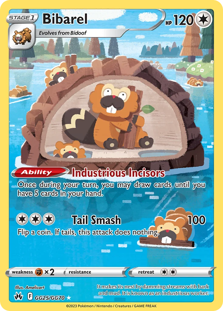 Bibarel Pokemon card
