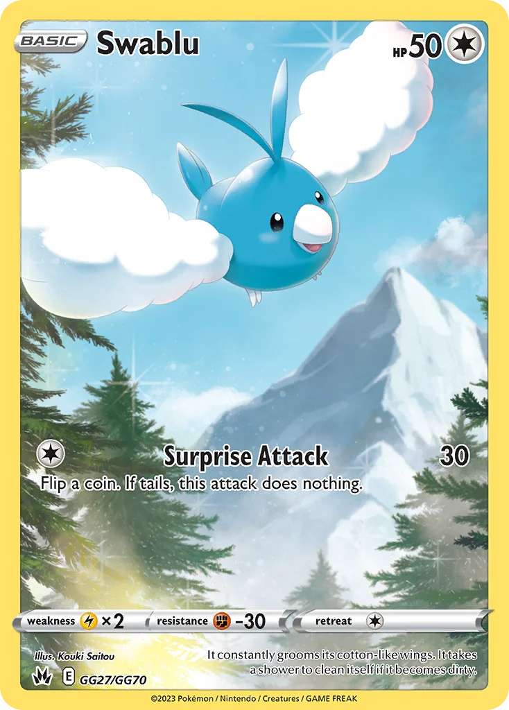 Swablu Pokemon card