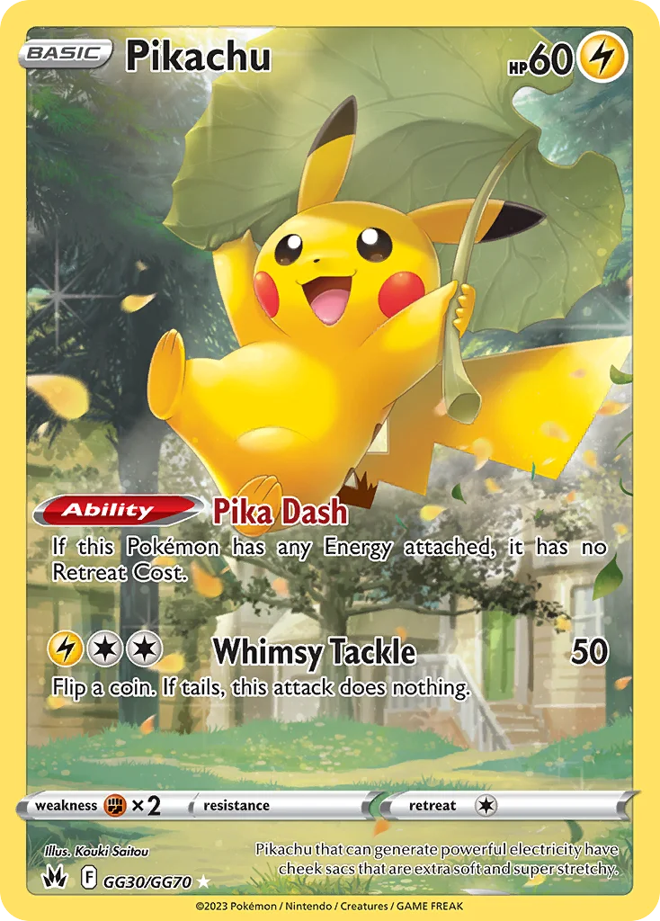 Pikachu Pokemon card