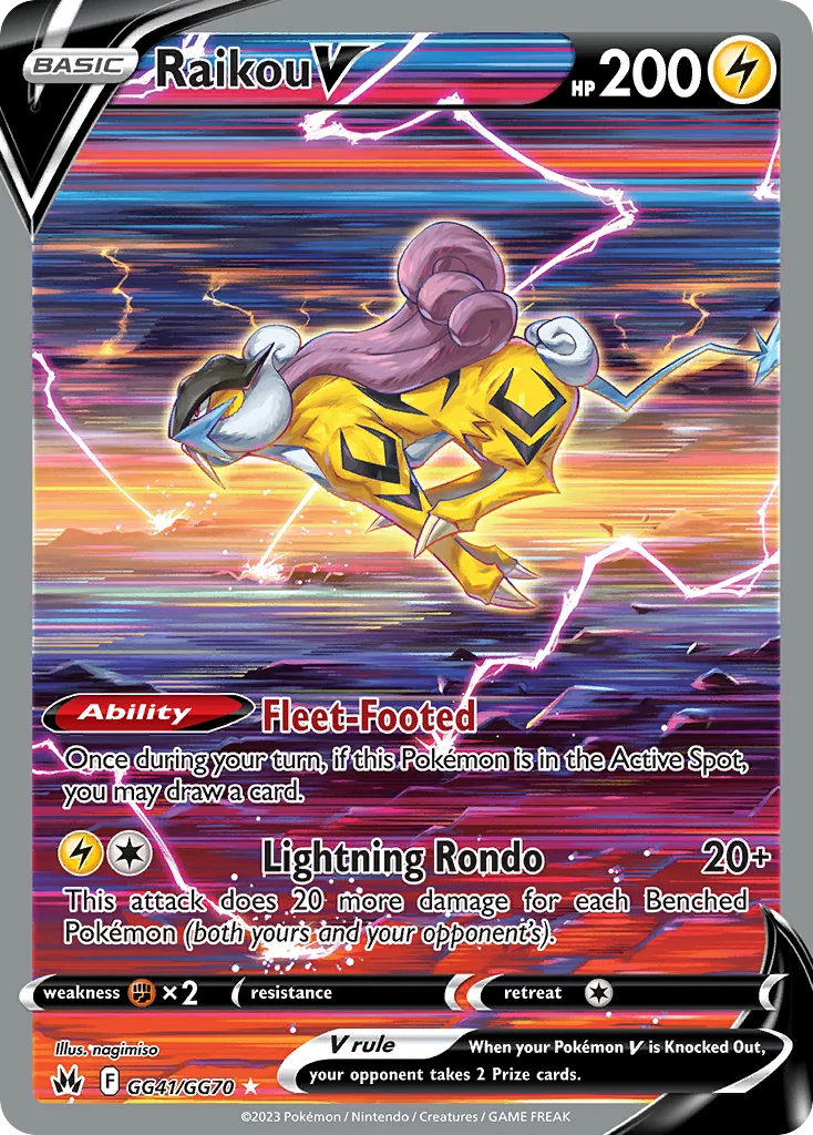Raikou V Pokemon card