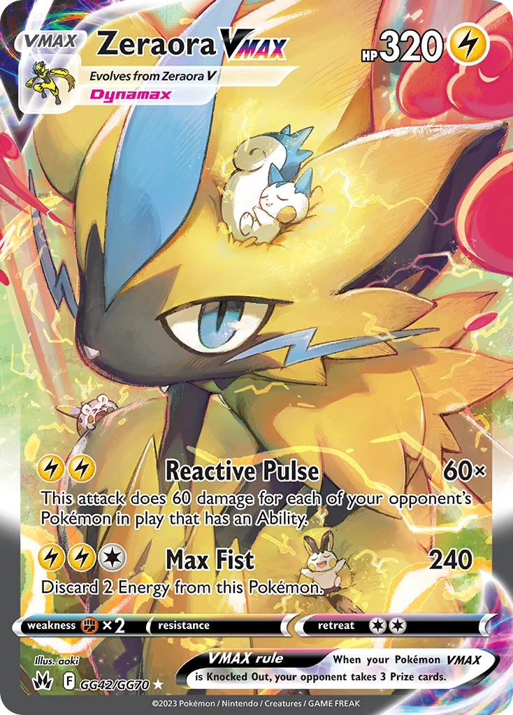 Zeraora VMAX Pokemon card
