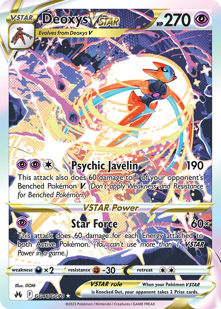 Deoxys VSTAR Pokemon card