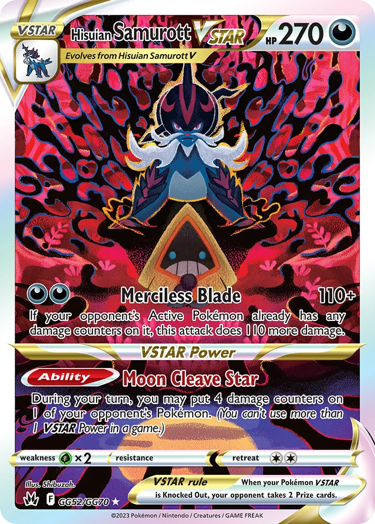 Hisuian Samurott VSTAR Pokemon card