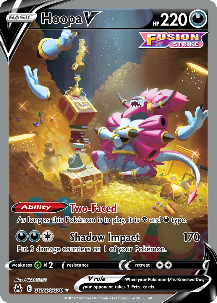 Hoopa V Pokemon card